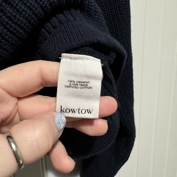 Kowtow Navy Blue Composure Cardigan Wrap Ballet Size Large - Picture 5 of 6